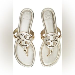 Tory Burch Miller Leather Sandal - Spark Gold
